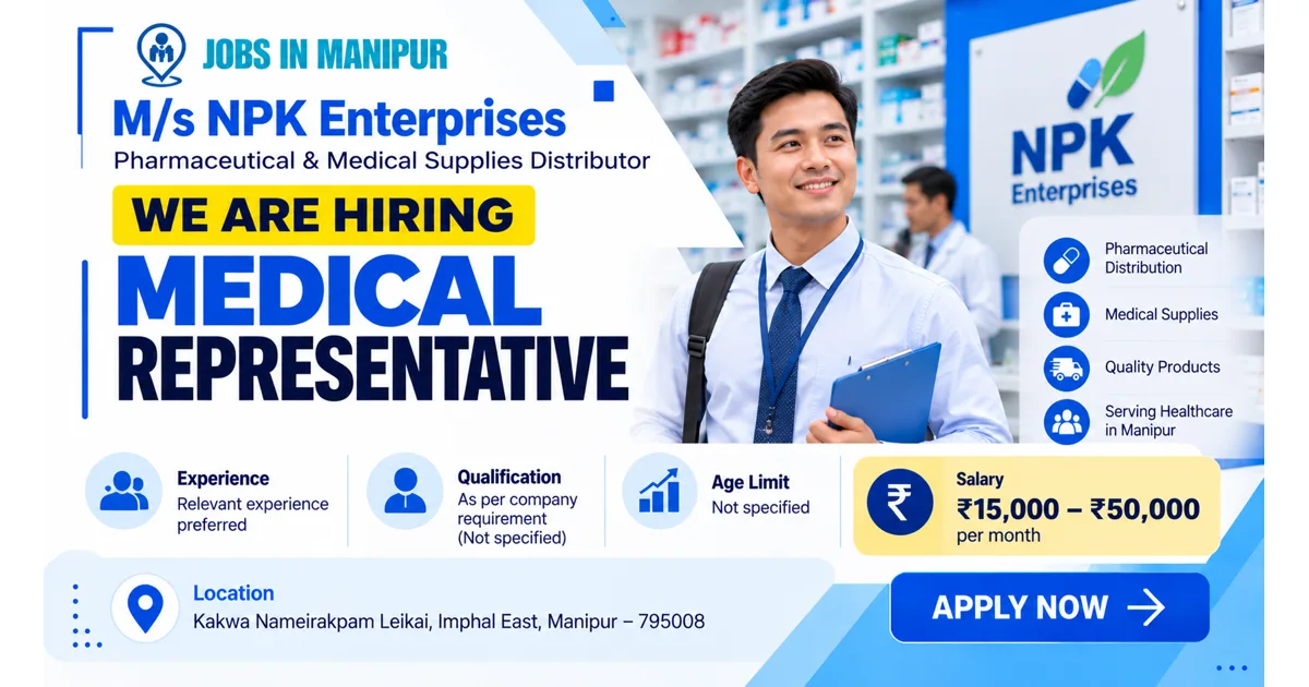 Medical Representative Job in Imphal